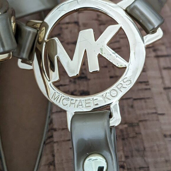 MICHAEL KORS Cork Sandals MK Logo charm Jelly PVC flip flop CHOOSE SIZE 7 - Picture 7 of 7
